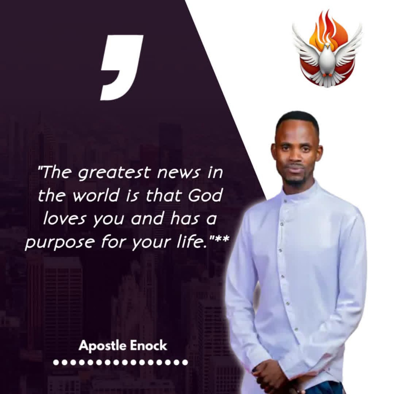 Missionary portrait and ministry quote